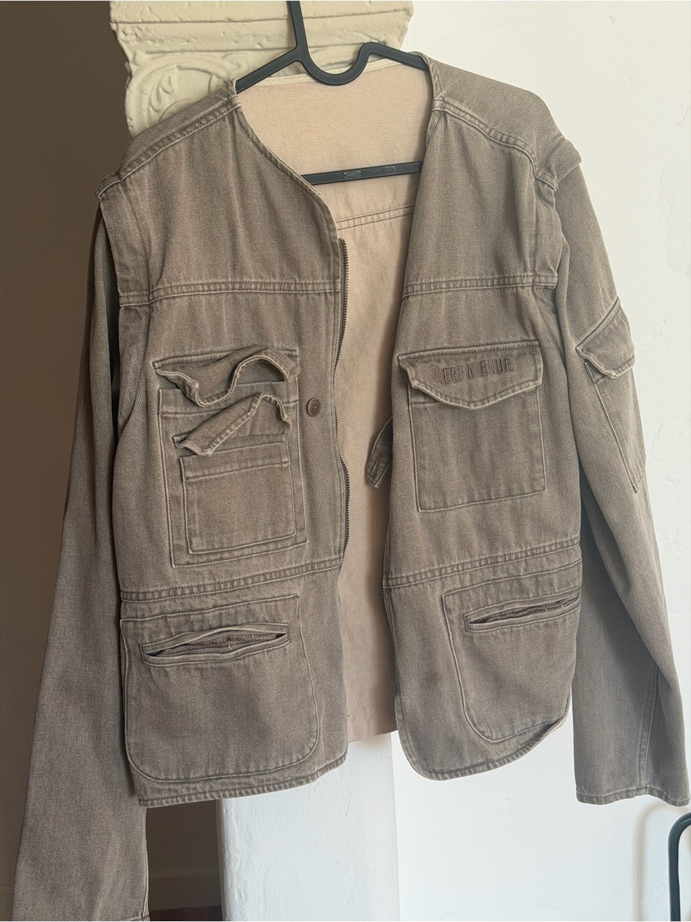 Djerf Avenue Khaki Utility Jacket
